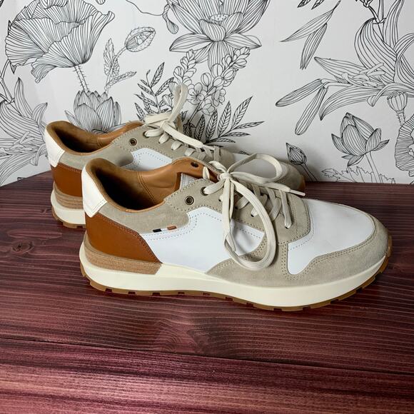 NWOB! Mens Allen Edmonds Lionel Lace-Up Sneaker White Size 10 - Picture 2 of 7